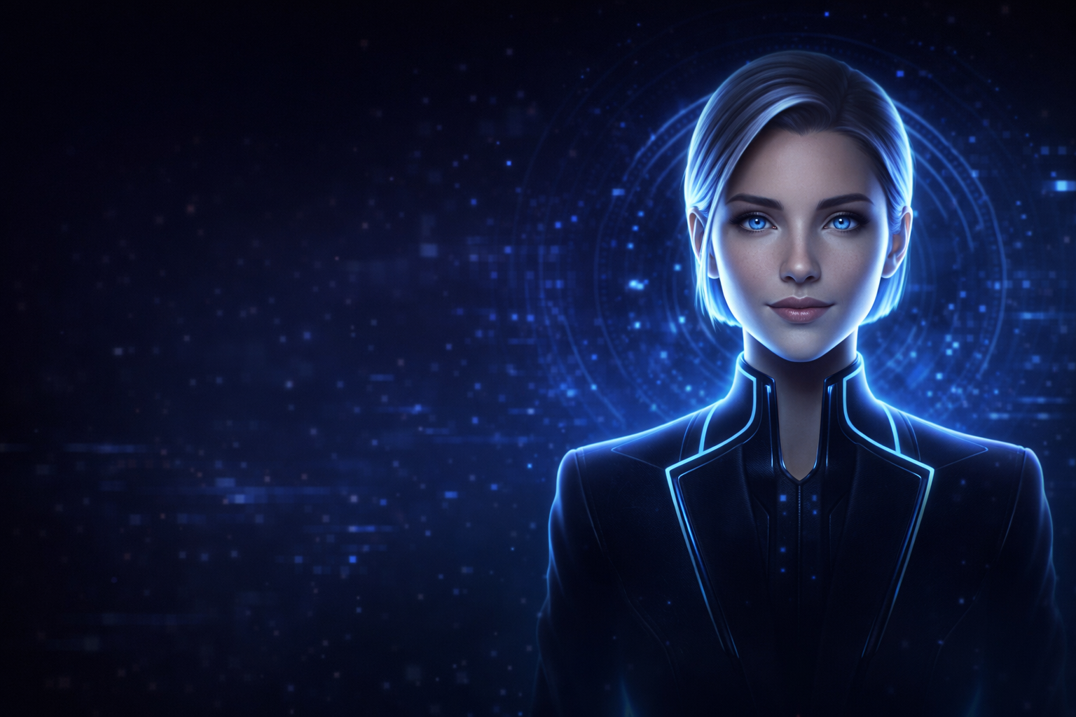 AI-powered business technology professional representing AI Regenesis innovation